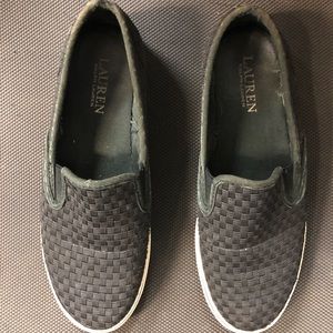 Ralph Lauren Janis slip on canvas fashion sneaker